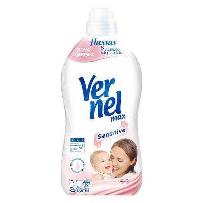 Vernel Max Sensitive 60 Yıkama Yumuşatıcı 1440 ml - 1