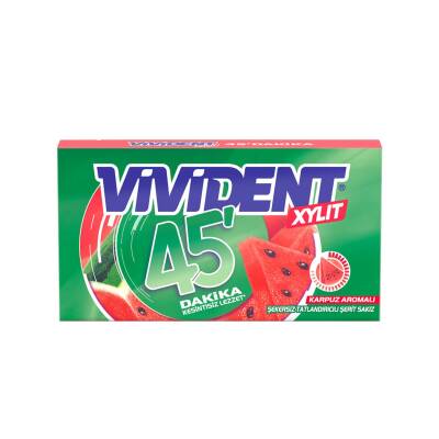 Vivident 45 Dk Cüzdan Karpuz Aromalı Sakız 26 G - 1