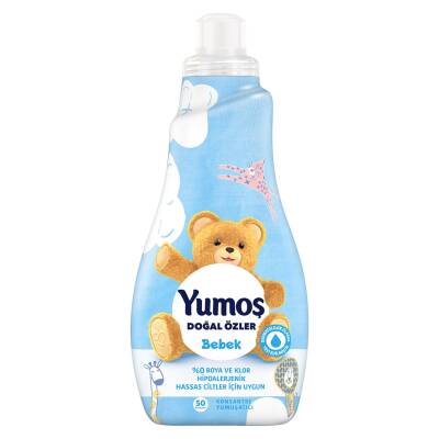 Yumoş Bebek Çamaşır Yumuşatıcı Doğal Özler 50 Yıkama 1200 ml - 1