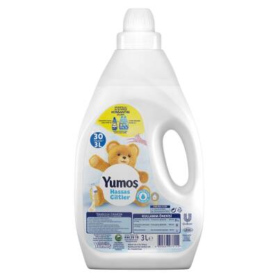 Yumoş Çamaşır Yumuşatıcı Hassas Ciltler İçin 30 Yıkama 3000 ml - 1